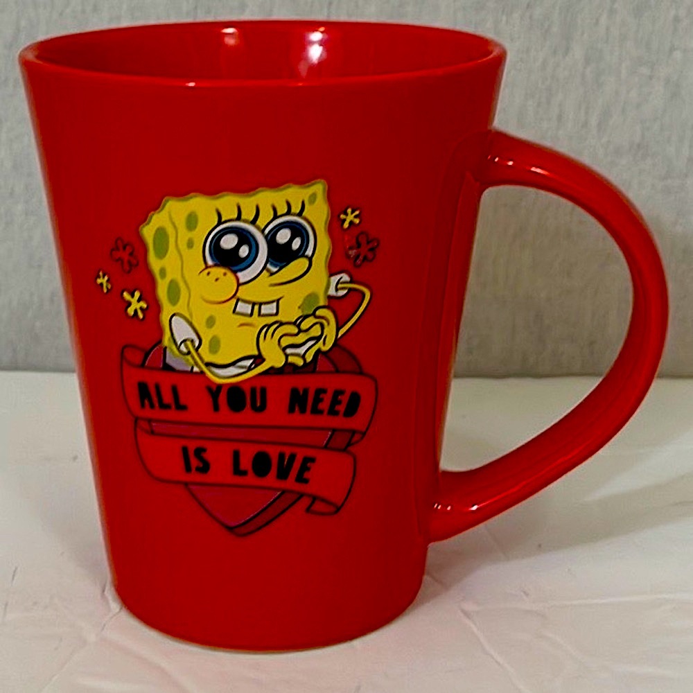 SpongeBob Squarepants All You Need Is Love coffee tea mug